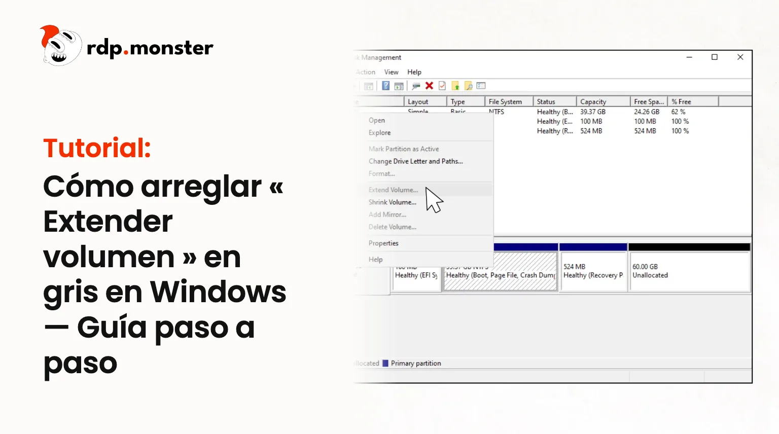 Cómo arreglar « Extender volumen » en gris en Windows: Guía paso a paso