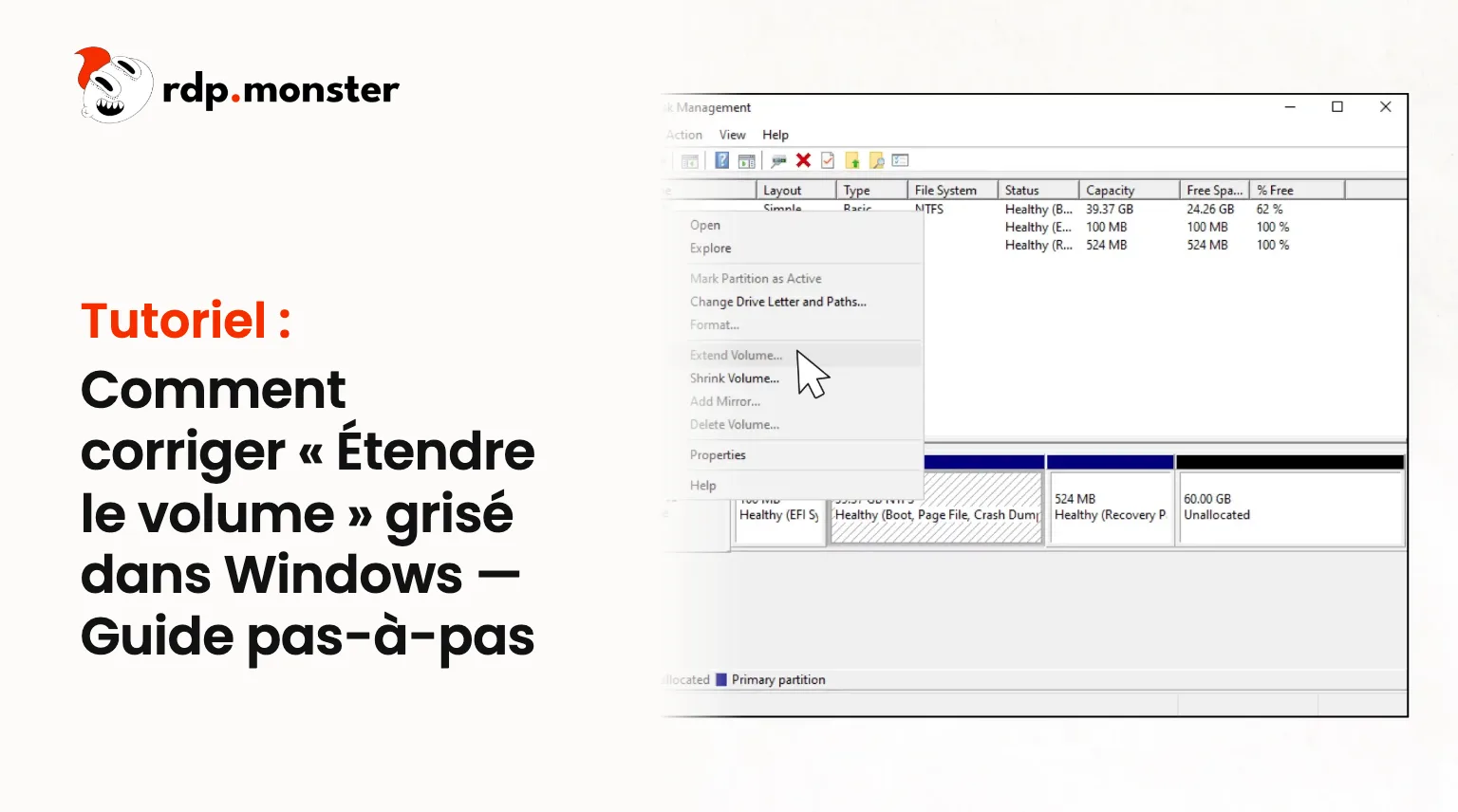 Comment corriger « Étendre le volume » grisé dans Windows : Guide pas-à-pas