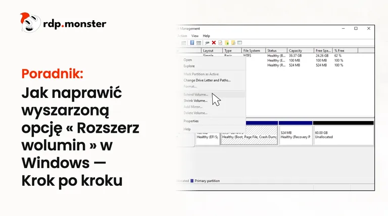 Jak naprawić wyszarzoną opcję « Rozszerz wolumin » w Windows: Krok po kroku