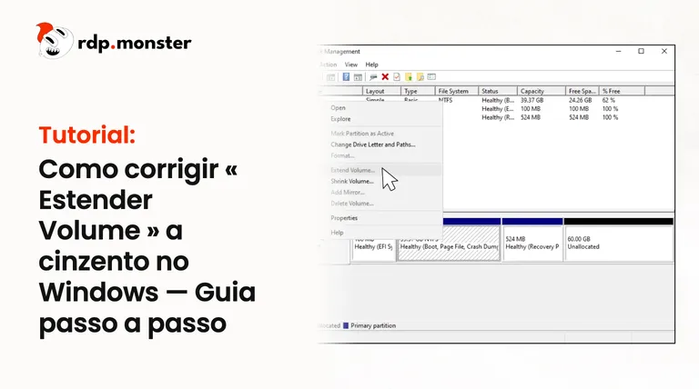 Como corrigir « Estender Volume » a cinzento no Windows: Guia passo a passo